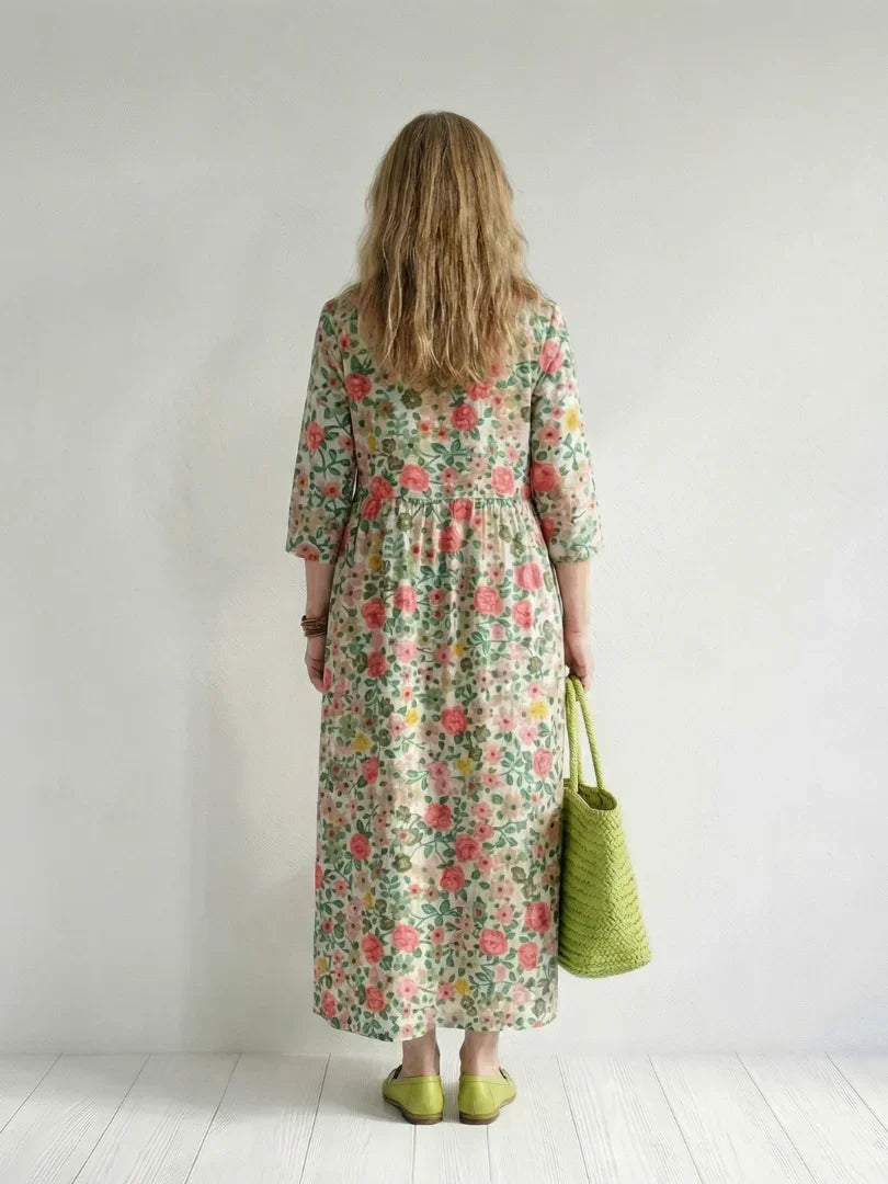 Colin | Scatter Flower Midi Dress